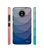 Casotec Waves Pattern Print Design 3D Printed Hard Back Case Cover for Motorola Moto E4