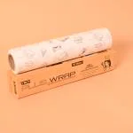 Tds Plus Wrap 1/2 KGs Food Wrapping Butter Paper Pack 1 (Brown Print) | Premium Non-Stick Food Wrapping Paper, Re-Heatable Non Stick Paper, Oven Safe