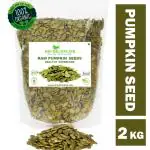 Shudh Online Raw Pumpkin Seeds (2 Kg) for Eating, Organic Dry Pumpkin Seed (Kaddu ke Beej, Pumking) Pumpkin Seeds