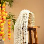 BS AMOR Handmade Polyester Decorative Mogra Fluffy Artificial Creeper Bail Garland - (5 ft) (pack of 5)