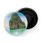 Dhcrafts Multicolor Metal Beauty Limestone Rock Andaman Sea, Thailand Printed Fridge Magnet, 5.8 Cm