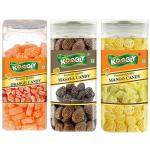 KOOGLY MANGO CANDY + ORANGE CANDY + MASALA CANDY - HEALTHY DIGESTIVE | (Dry Mango Powder, Pomegranate Cumin-Seed Powder, Sugar, Mint, Dry Mango Powder,) Boosts Immunity and Digestion (Pack of 3)