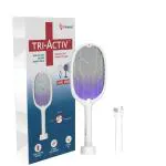 Tri-Activ Mosquito Racket | 2-in-1 Dual Mode Rechargeable Bat + Zapper with UV Light