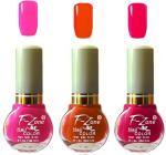 OUR Beauty Multicolor Extra Shine Long Wear Durable Nail Polish Nv101, 18 ml (Pack Of 3)