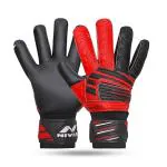 Nivia Raptor Torrido Football Gloves, (Black/Red, M)