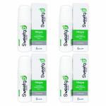Salve Sweatgo Anti perspirant Roll On Hyperhidrosis Sweat Free Healthy Skin for Women, 60ml (Mogra, Pack of 4)