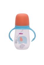 Adore Great Britain Wide Neck Straw Sipper with Gravity Ball and Twin Handle- 250ml- Blue