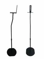 MYL Adjustable Height Satellite Speaker Stand for Home Theatre Speakers (Black)