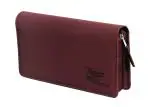 Sukeshcraft Pu Multiple Cheque Book Holder 27 Slots (Red Wine)