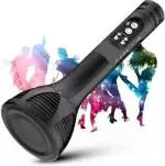 TULUA WS-1698 Handheld Wireless Microphone Mic with Audio Recording Bluetooth Speaker Wireless with Super Sound speaker Microphone (Black ,Color)