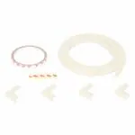 Safe-o-kid Unique High Density L-Shaped 2 Mtr Long Mini 1 Edge Guard With 4 Corner Cushions White Pack of 1