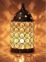 SAARTHI Rajasthani Spiritual Auspicious Handmade Decorative Feng Shui Brass Akhand Diya (Patli)