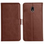 Orosky Samsung J7 Pro Flip Back Cover, Full Body Protection Wallet Style Magnetic Closure Leather Flip Cover Case for Samsung Galaxy J7 Pro (Brown)