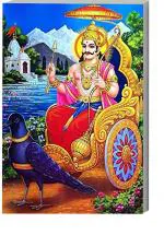 Surmul Multicolor Sunboard, Vinyl Medium God Shani Dev Waterproof