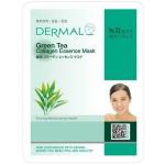 Dermal Korea Collagen Essence Green Tea Facial Mask Sheet (Pack of 10)