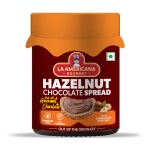 LA Americana Gourmet Hazelnut Chocolate Spread 350, Premium Chocolate | Quality Hazelnuts | Vegan | Rich in Nutrients | 7.84G Protein | Best for Bread, Cakes, Shakes