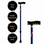 CHEVALIER Premium Walking Stick/Cane for Old People Men/Women Adults (Blue)