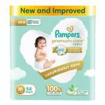 Pampers Premium Care Diaper Pants | Medium (M) - 54 diapers| Jumbo Pack