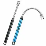 MOLTERA Lighter Electric Lighter Rechargeable Arc USB Candle Lighters with LED Battery Display