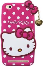 COVERBLACK Rubber Back Cover Compatible model for Xiaomi Redmi 5A - MCI3B Hello Kitty - Pink