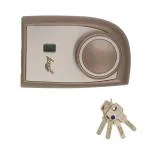 Godrej Locking Solutions And Systems Brown Bronze 1Ck Double Door Lock With 4 Key
