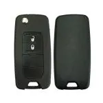 SLC-e Replacement New Remote Shell and Flip Keys Shell/Case Compatible Car for Jeep Compass, Trailhawk with Uncut Blade