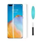 Inclu Premium (UV) Tempered Glass Screen Protector For Tecno Phantom X Advanced Border-Less and Case Friendly Full Screen Coverage [Except Edges] With Easy Installation kit (Transparent)