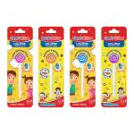 DentoShine Lollipop Tongue Cleaner for Kids (Pink, Blue, Orange & Purple, Pack of 4)