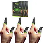 SpinBot Thumb & Finger Sleeve for Mobile Game (6 pieces)For Pubg,Cod,Freefire & Fortnite -with Carry Box-Pack of 3 Pair
