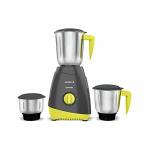 Havells Capture 500 Watt Mixer Grinder with 3 Bigger size Stainless Steel Jar (Grey & Green) with 5 year Motor warranty