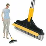 Mishna Bathroom Cleaning Brush with Wiper 2 in 1 Tiles Cleaning Brush Floor Scrub Bathroom Brush