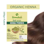 Henna Hub 100% Natural Henna Powder Lawsonia inermis from Sojat best quality Indian product 100g x 4 pack
