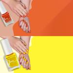 Ibora A Bold You Gel Nail Lacquer|Quick Drying|Glossy High Shine|Long Lasting Nail Polish|Lemon Yellow |Orange | Pack Of 2| 11 ml