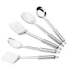 METKING For Cooking Silver Stainless Steel Cooking Spoons Set MK-KITCHEN TOOLS-09-A Kitchen Tools