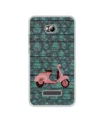Casotec Scooter Design Printed Silicon Soft TPU Back Case Cover for Micromax Canvas Spark 3 Q385