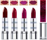 OUR BEAUTY Multicolor New Stylish Highly Moisturing Full Coverage Creamy Matte Lipsticks 53 (Pack Of 4)