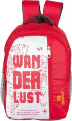 FIB FASHION Red Laptop Backpack For Boys And Girls - 26 L