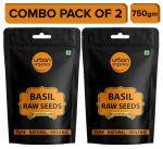 Urban Organics Twin Pack of Basil / Sabja / Tukmariya / Bapchi Super Food Healthy and Nutrious- 750g X 2