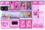 Bharja Plastic Playing Barbie Doll Kids Kitchen Set For Girls 3 years Old