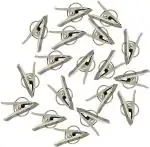 Urbanware Silver Stainless Steel Cloth Clips 12