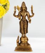 ARTVARKO Decorative Brass Lord Murugan Kartikeya Standing Idol Swaminatha Skanda - 8 inch