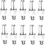 SKYBRIGHT 11 W U-Tube B22 CFL Bulb (White, Pack of 10)