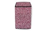 The Furnishing Tree Pink Polka Dot Pattern PVC Washing Machine Cover for Whirlpool 9.5 kg Fully-Automatic Top Loading 360 Degree Bloomwash Pro (61 x 61 cm)
