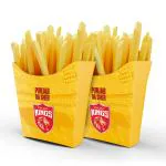 Festiko Team PK French Fries Boxes (Set of 10 Pcs), Ipl Theme French Fries Boxes, Cricket Party Props, Ipl party supplies, Ipl Selfie Props