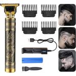 VALORA Hair Trimmer For Men Style Trimmer, Professional Hair Clipper, Adjustable Blade Clipper, Hair Trimmer and Shaver,Retro Oil Head Close Cut Precise hair Trimming Machine (Gold)