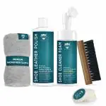 ROYAL CARE PROFESSIONAL PREMIUM SILICONE FOAM CLEANER KIT for Shoe |SFOAM 150 ML + SHINE 200 ML + MICROFIBER CLOTH + BRUSH + SHINE SPONGE | Works on Leather, Whites, Nubuck, Golf Shoes, Basketball Shoes, Boots, Sandals