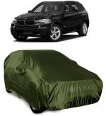 SHIVRAT Presents Semi Waterproof and Dustproof Car Body Cover Compatible With BMW X5 All Variants_Olive Green With Mirror Slots