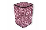 The Furnishing Tree PVC Washing Machine Cover Fully Automatic Compatible for Godrej 7 kg Top Load WT EON Allure 700 PANMP Polka Dot Pattern Pink
