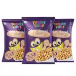 Yummy Valley Nutri Almond Crunch,Pack of 3 Healthy & Crunchy Snacks for Kids | Nutrient-Rich Roasted Almond Bites | High Protein & Calcium | No Preservatives | Ideal for School Tiffin & Guilt-Free Snacking