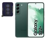 ECMERED 3D Curved Camera Lens Protector, Camera Tempered Glass Film for Samsung S22 |Bubble-Free Anti-Scratch Easy Install (Black)